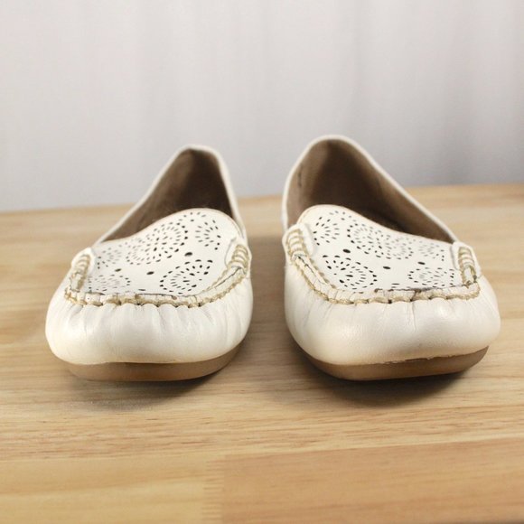 Naturalizer Cut-out White Leather Slip on Shoes 6.5 - Picture 5 of 8